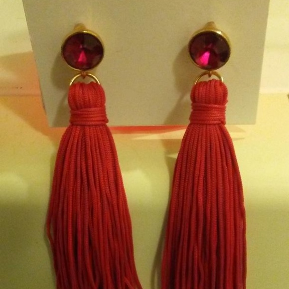 Gorjana Jewelry Gorjana Red Tassel Earrings Poshmark